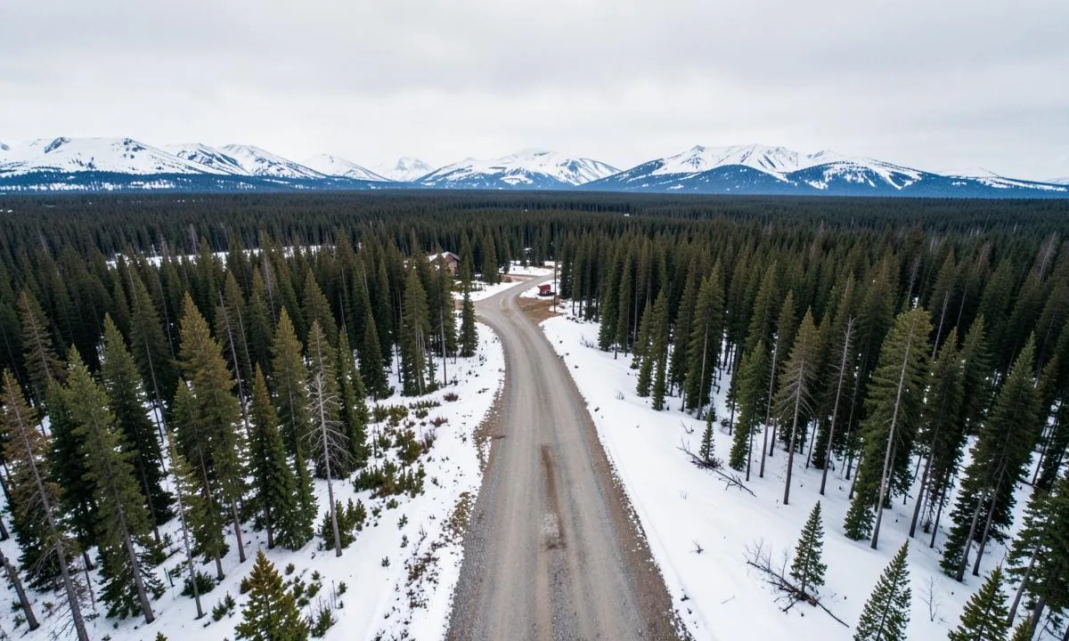 Remote Alaska log home package delivery